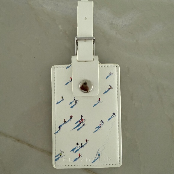 Gray Malin Ski Travel Set - Passport Case & Luggage Tag - Picture 8 of 9